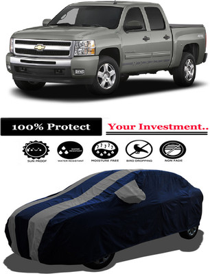 Amexride Car Cover For Chevrolet Silverado 5.7L (With Mirror Pockets)(Grey)