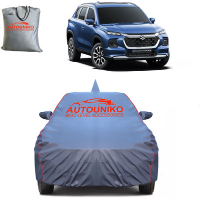 autouniko Car Cover For Maruti Suzuki Grand Vitara (With Mirror Pockets)(Grey)