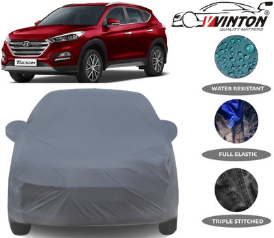 V VINTON Car Cover For Hyundai Tucson (With Mirror Pockets)(Grey)
