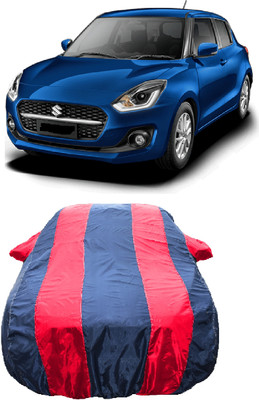 Wegather Car Cover For Maruti Suzuki Swift (With Mirror Pockets)(Red)
