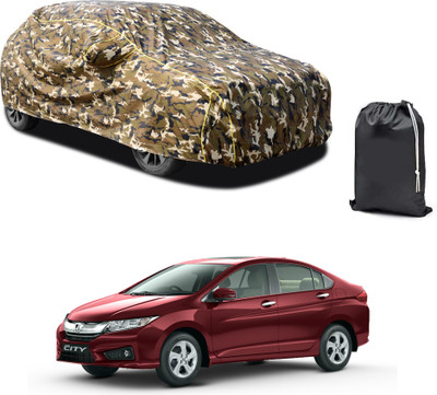 PAGORA Car Cover For Honda City i-Vtec (With Mirror Pockets)(Yellow, For 2019, 2020, 2021, 2022, 2023 Models)