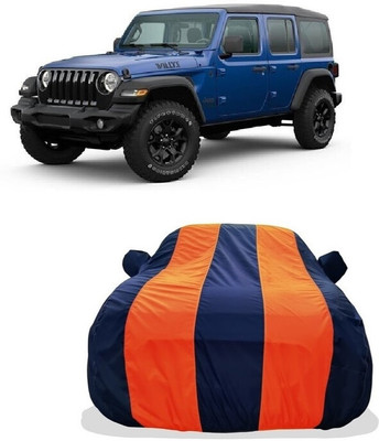 Tricway Car Cover For Jeep Wrangler Unlimited 4X4 (With Mirror Pockets)(Orange)