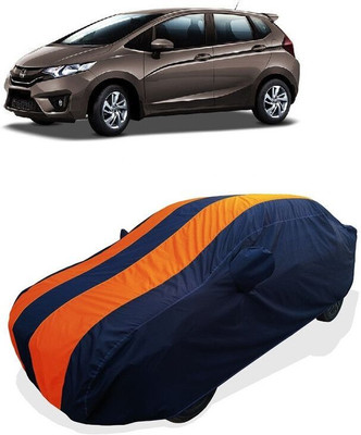 QLAX Car Cover For Maruti Jazz 1.5 SV i DTEC (With Mirror Pockets)(Orange)