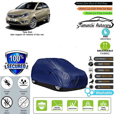 Tamanchi Autocare Car Cover For Tata Bolt(Blue)