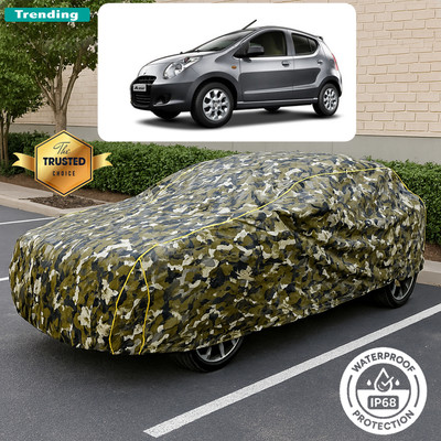 CODOKI Car Cover For Maruti A-Star Automatic (With Mirror Pockets)(Yellow, Black)