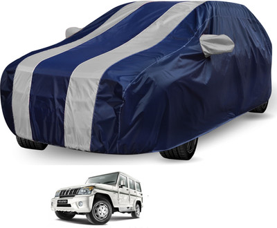 Auto Hub Car Cover For Mahindra Bolero (Without Mirror Pockets)(Black, Grey)