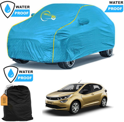 THE REAL ARV Car Cover For Tata Altroz, Altroz EV, ALTROZ RACER, Altroz XE Diesel, Altroz XE Petrol, Altroz XM Diesel, Altroz XM Petrol (With Mirror Pockets)(Blue)