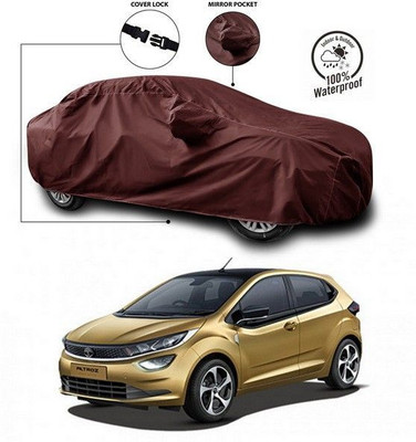 ANTHUB Car Cover For Tata Altroz (With Mirror Pockets)(Maroon)