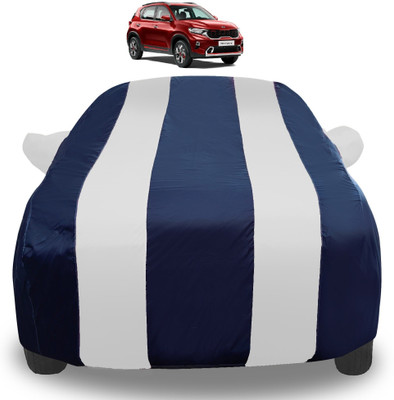 Auto Hub Car Cover For Kia Sonet (With Mirror Pockets)(Silver)