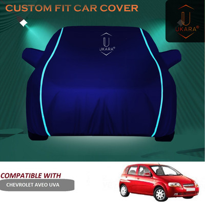 Ukara Car Cover For Chevrolet Aveo Uva (With Mirror Pockets)(Blue)