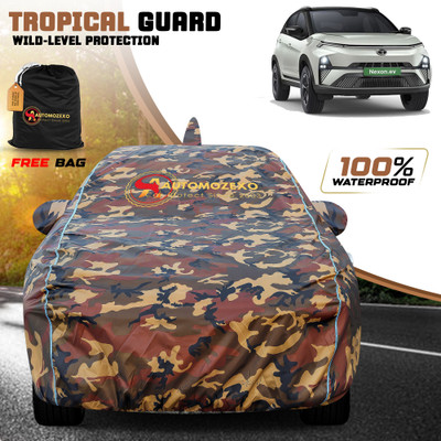 AUTOMOZEXO Car Cover For Tata Nexon EV (With Mirror Pockets)(Multicolor)