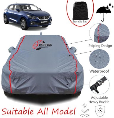 GARREGE Car Cover For Maruti Suzuki Baleno (With Mirror Pockets)(Grey, For 2017, 2018, 2019, 2020, 2021, 2022, 2023 Models)