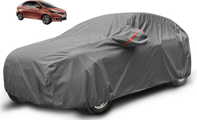 Auto Hub Car Cover For Tata Tigor (With Mirror Pockets)(Grey)
