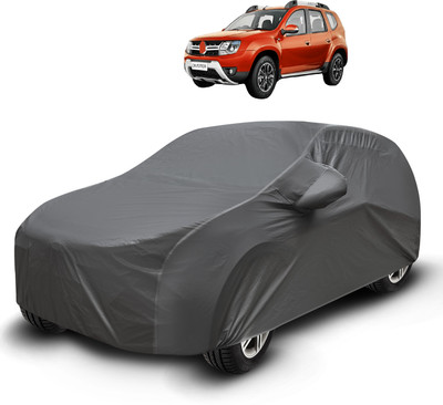Auto Hub Car Cover For Renault Duster (With Mirror Pockets)(Grey)