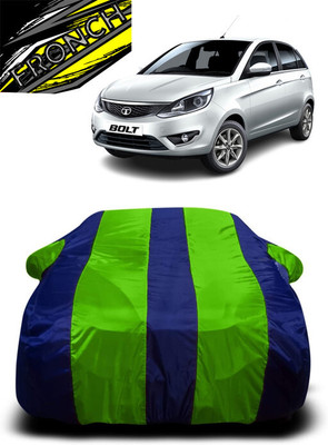 FRONCH Car Cover For Tata Bolt (With Mirror Pockets)(Green, Blue)