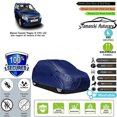 Tamanchi Autocare Car Cover For Maruti Suzuki Wagon R CNG LXI(Blue)