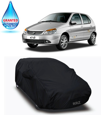RRZ Car Cover For Tata Indica eV2 (With Mirror Pockets)(Black, For 2020 Models)
