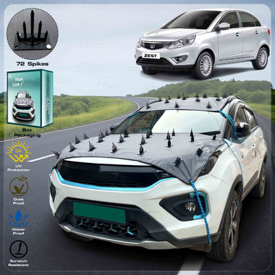 Frap Car Cover For Tata Zest, Zest Premio Diesel, Zest Quadrajet 1.3 XM, Zest Revotron 1.2T XE (With Mirror Pockets)(Grey)