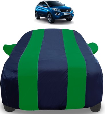 Auto Hub Car Cover For Tata Nexon (With Mirror Pockets)(Green)