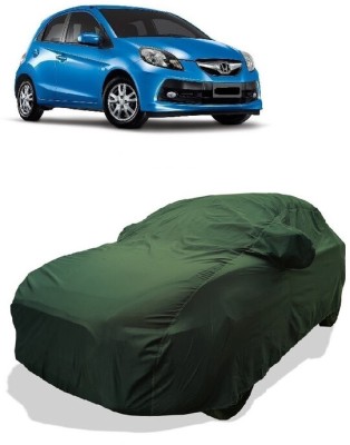 Coxtor Car Cover For Honda Brio V MT (With Mirror Pockets)(Gold)