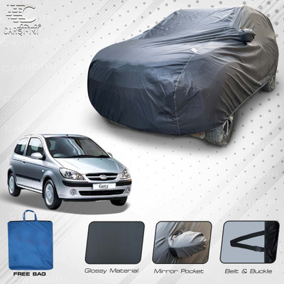 Carigiri Car Cover For Hyundai Getz, Getz 1.1 GVS, Getz GL, Getz GLS, Getz GLX (With Mirror Pockets)(Grey)