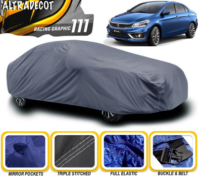 ALTRADECOT Car Cover For Maruti Suzuki Ciaz (With Mirror Pockets)(Grey)