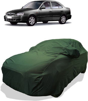 Coxtor Car Cover For Hyundai Accent Executive (With Mirror Pockets)(Gold)
