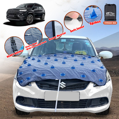 G G K RANTAL Car Cover For Jeep Compass (Without Mirror Pockets)(Blue)