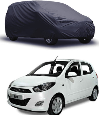 ROYAL AUTO MART Car Cover For Hyundai i10 (Without Mirror Pockets)(Grey)