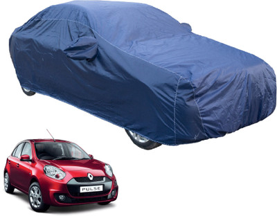 MOCKHE Car Cover For Renault Pulse (With Mirror Pockets)(Blue)