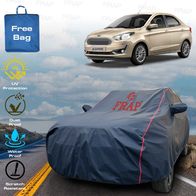 Frap Car Cover For Ford Aspire (With Mirror Pockets)(Blue, Red)
