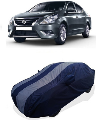 Coxtor Car Cover For Nissan Sunny XV D Premium Safety (With Mirror Pockets)(Grey)