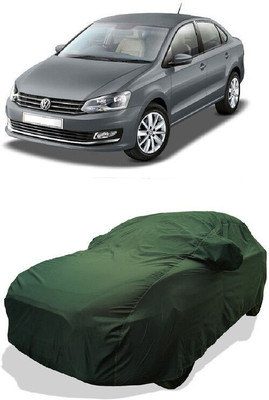 QLAX Car Cover For Maruti Vento 1.5 TDI Highline AT Diesel (With Mirror Pockets)(Green)