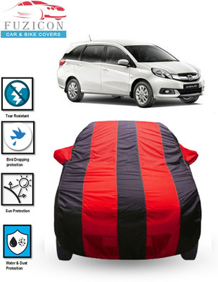 FUZICON Car Cover For Honda Mobilio RS i DTEC (With Mirror Pockets)(Blue, Red)