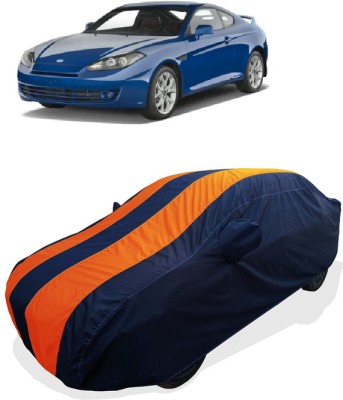 Coxtor Car Cover For Hyundai Coupe 2.7I V6 (With Mirror Pockets)(Orange)