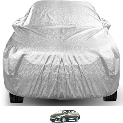 Auto Hub Car Cover For Maruti Suzuki Ciaz (With Mirror Pockets)(Silver)