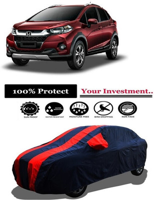 Amexride Car Cover For Honda WRV Edge Edition i-DTEC S Diesel (With Mirror Pockets)(Red)