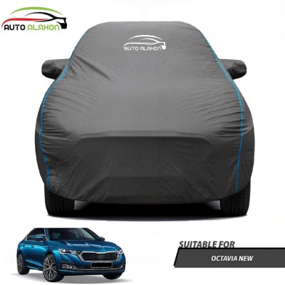 AUTO ALAXON Car Cover For Skoda Octavia (With Mirror Pockets)(Black)