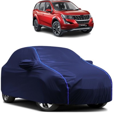 Autohaux Car Cover For Mahindra XUV500 AT W10 AWD (With Mirror Pockets)(Blue)