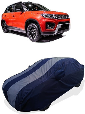 Coxtor Car Cover For Maruti Suzuki Vitara Brezza (With Mirror Pockets)(Grey)