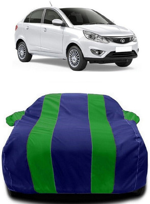 Autoprime Car Cover For Tata Zest Revotron 1.2 XT Petrol (With Mirror Pockets)(Green, Blue)