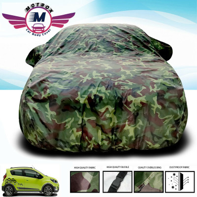 MoTRoX Car Cover For Chevrolet Beat (Without Mirror Pockets)(Green)