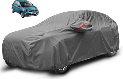 Auto Hub Car Cover For Nissan Micra (With Mirror Pockets)(Grey)