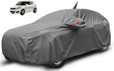Auto Hub Car Cover For Maruti Swift (With Mirror Pockets)(Grey)