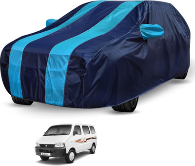 Auto Hub Car Cover For Maruti Suzuki Eeco (Without Mirror Pockets)(Black, Blue)