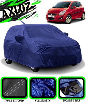 AXLOZ Car Cover For Maruti Suzuki Ritz (With Mirror Pockets)(Blue)