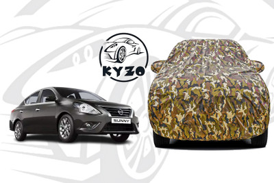 KYZO Car Cover For Nissan Sunny (With Mirror Pockets)(Multicolor)