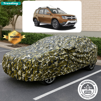 GOSHIV-car and bike accessories Car Cover For Renault Duster (With Mirror Pockets)(Yellow, Black)