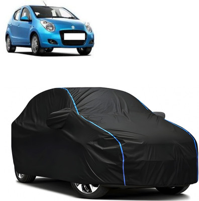 RB MOTO Car Cover For Maruti Suzuki A-Star, Universal For Car (With Mirror Pockets)(Black)
