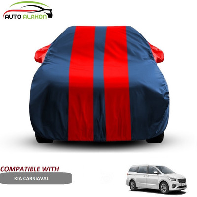 AUTO ALAXON Car Cover For Kia Carnival (With Mirror Pockets)(Blue, Red)